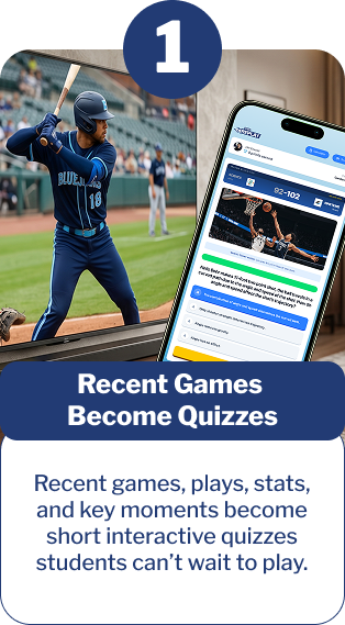 1. Recent Games Become Quizzes